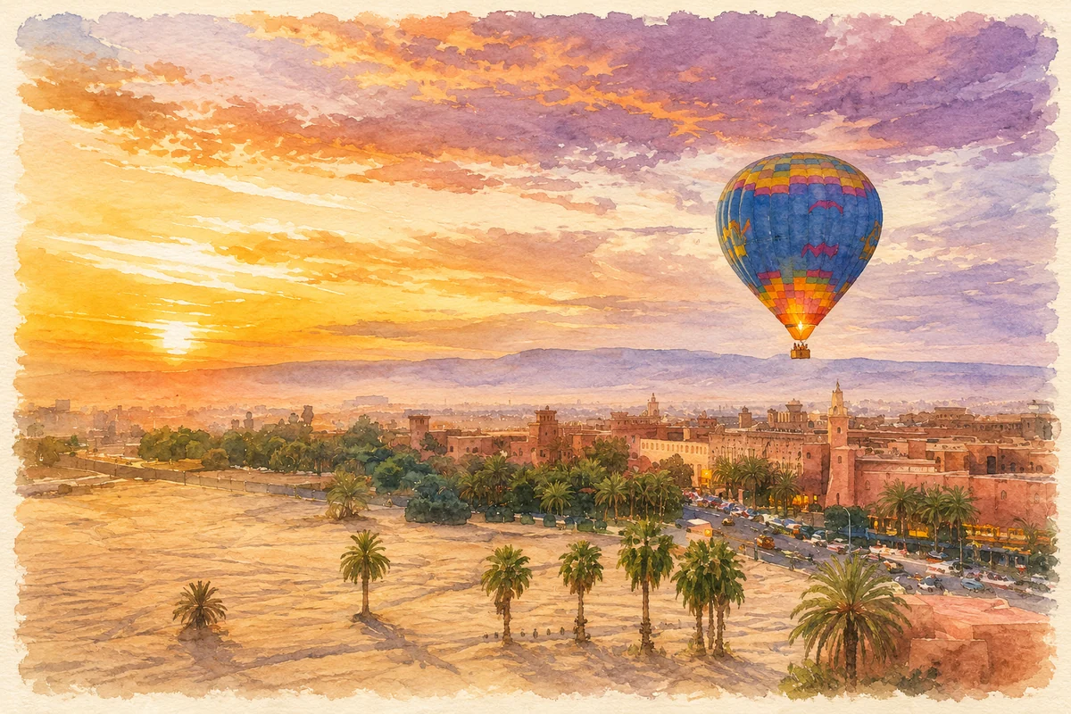 Private sunrise hot-air balloon flight