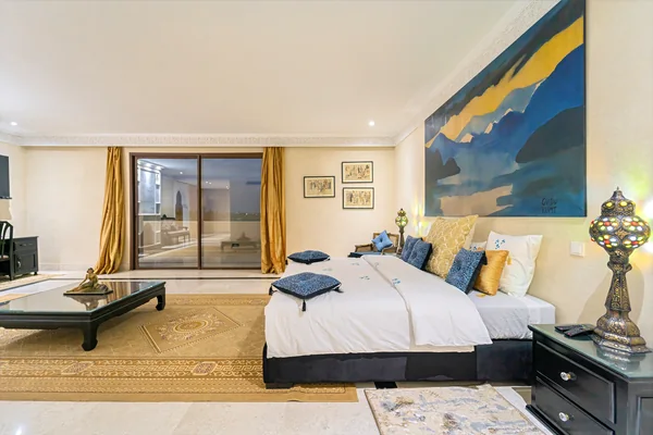 Mirana Palace bedroom with terrace doors