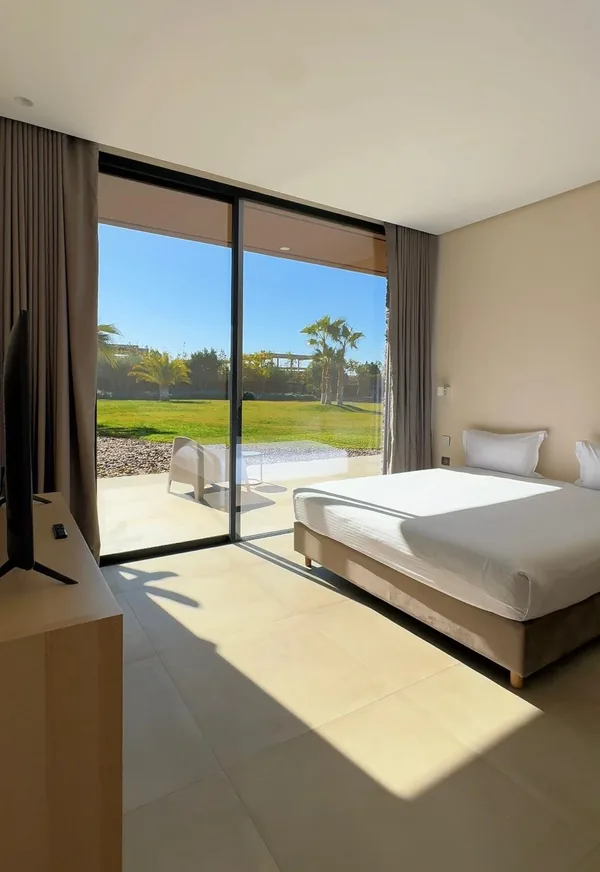 Villa Helena bedroom with garden view
